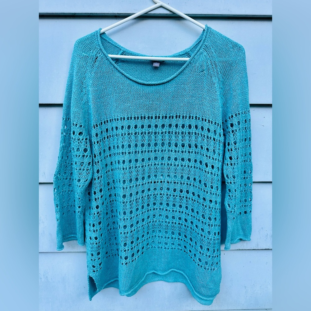J.Jill Summer cotton sweater, women’s XL, excellent pre-loved condition